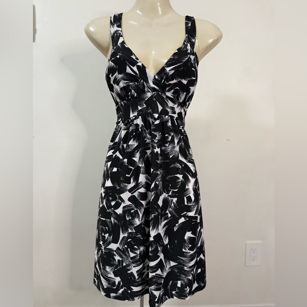Black and White  Sexy Midi Sundress